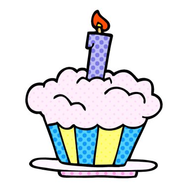 çizgi film doodle Doğum günü pastası