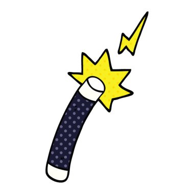 çizgi roman tarzı çizgi film sihirbaz değneği