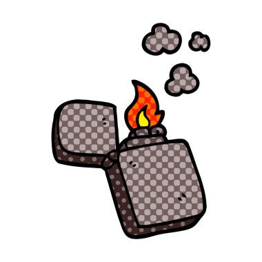 çizgi film doodle eski çakmak