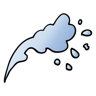 vektör degrade illüstrasyon karikatür su sıçrama