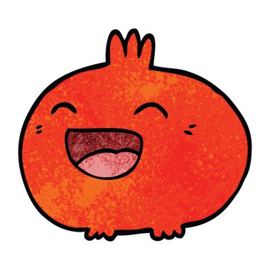 çizgi film doodle mutlu kök sebze