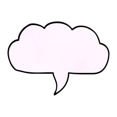 çizgi film doodle bulut konuşma balonu