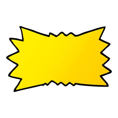 çizgi film doodle işareti, renkli vektör çizim