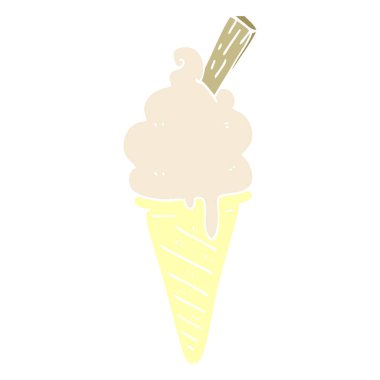 çizgi film doodle dondurma