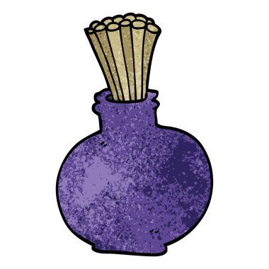 çizgi film doodle kavanoz sopa