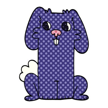 çizgi film doodle sevimli tavşan