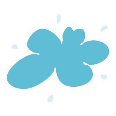 çizgi film doodle su sıçrama