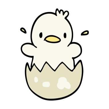 çizgi film doodle yavru ördek