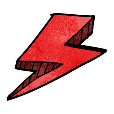 çizgi film doodle şimşek