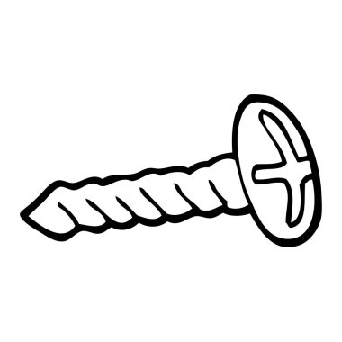 Beyaz arka plan üzerinde izole pirinç vida