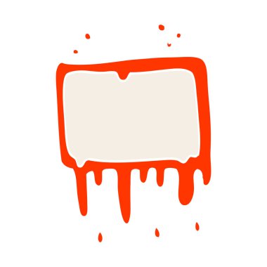 çizgi film doodle kanlı afiş