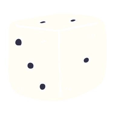 çizgi film doodle çift zar