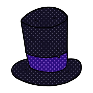 karikatür silindir şapka