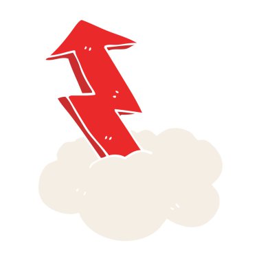 çizgi film doodle büyüme ok