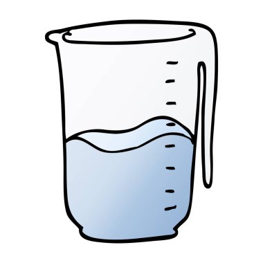 çizgi film doodle Sürahi vektör çizim