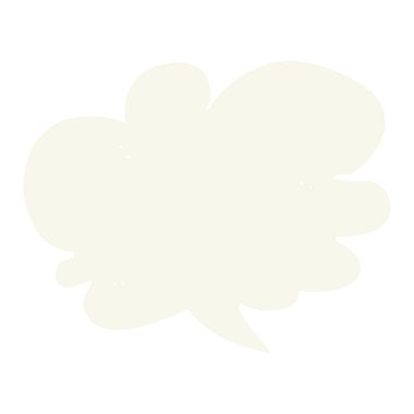 konuşma balonu düz renkli çizimi