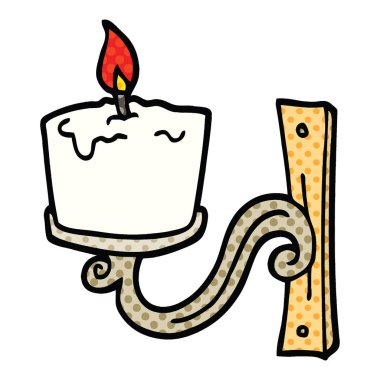 çizgi roman tarzı çizgi film eski mumluk