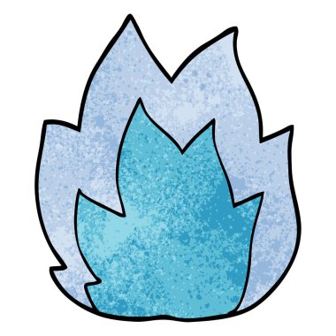 çizgi film doodle patlama alev