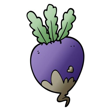 çizgi film doodle pancar kökü