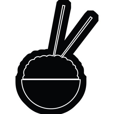 vektör simge tasarlamak pirinç kase