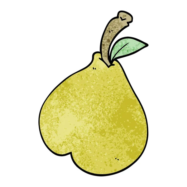 Cartoon Doodle Pear — Stock Vector