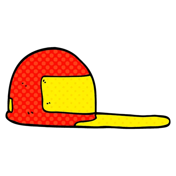 Cartoon Doodle Baseball Cap — Stock Vector
