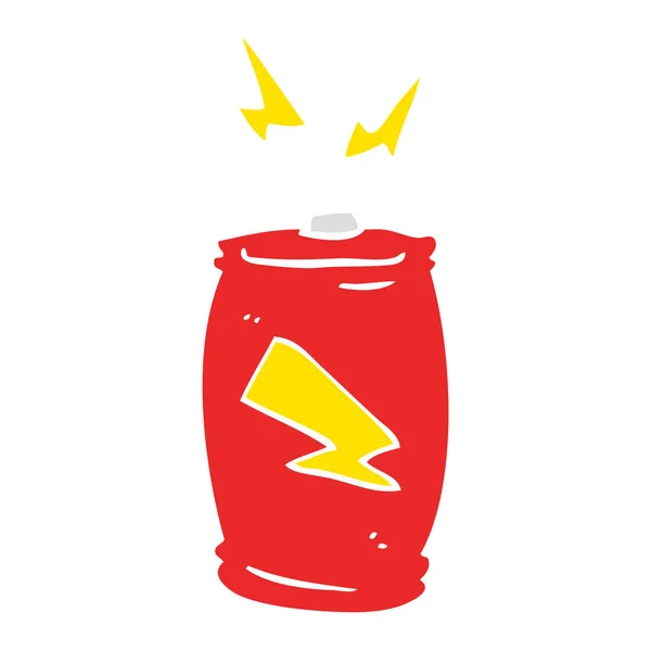 Ilustracja Płaski Kolor Baterii — Wektor stockowy