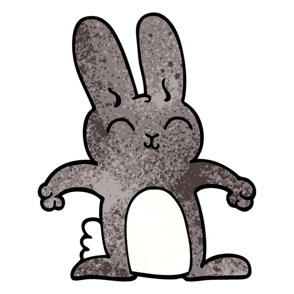 Zeichentrickkritzelei Graues Kaninchen — Stockvektor