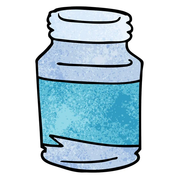 Cartoon Doodle Glass Jar — Stock Vector