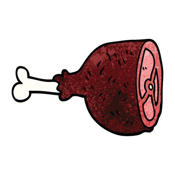 Cartoon Doodle Kött Joint — Stock vektor