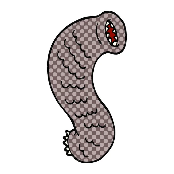 Cartoon Doodle Hungriga Leech — Stock vektor