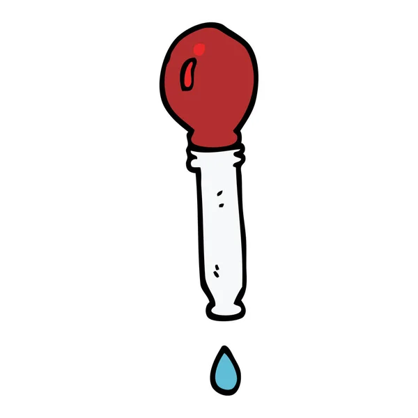 Cartoon Doodle Pipetteer Vectorillustratie — Stockvector