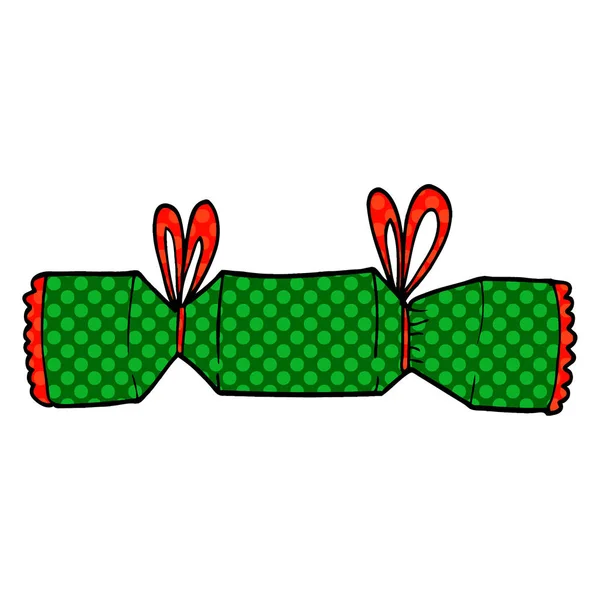 Cartoon Doodle Weihnachtscracker — Stockvektor