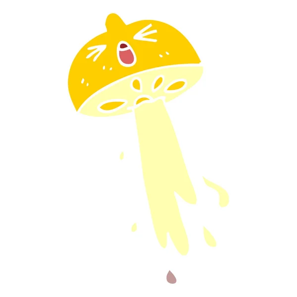 动画片涂鸦喷出柠檬 — 图库矢量图片