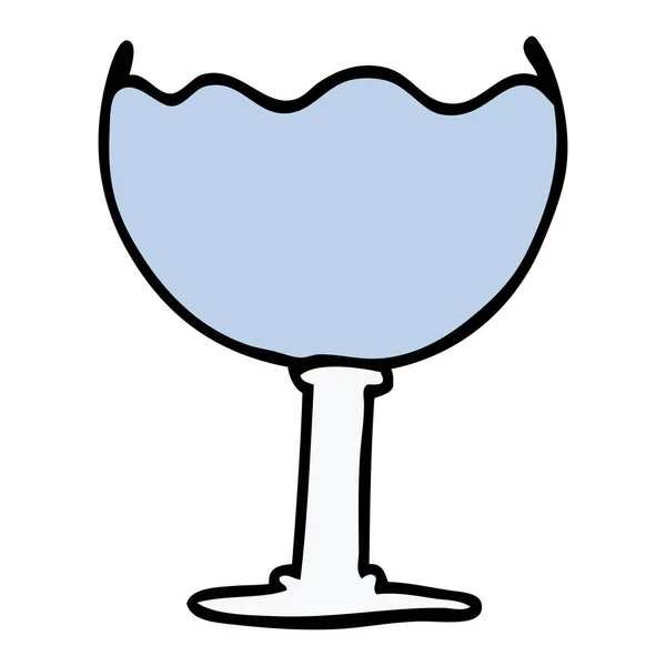 Cartoon Doodle Glas Drinken — Stockvector