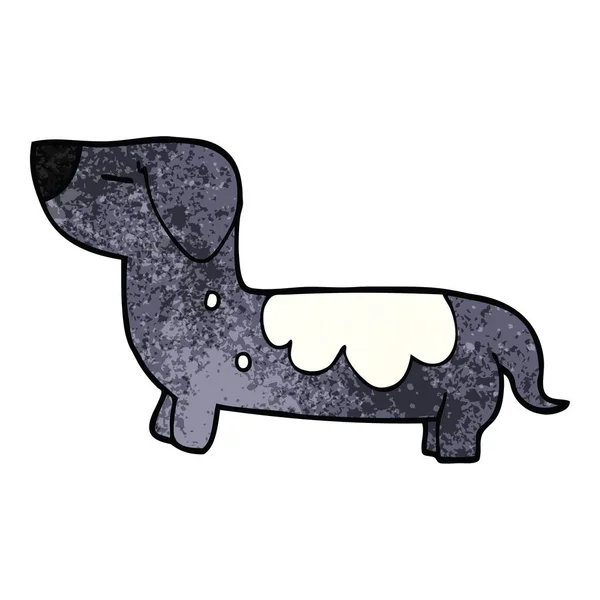 Desenho Animado Doodle Dog Vetor Ilustração — Vetor de Stock