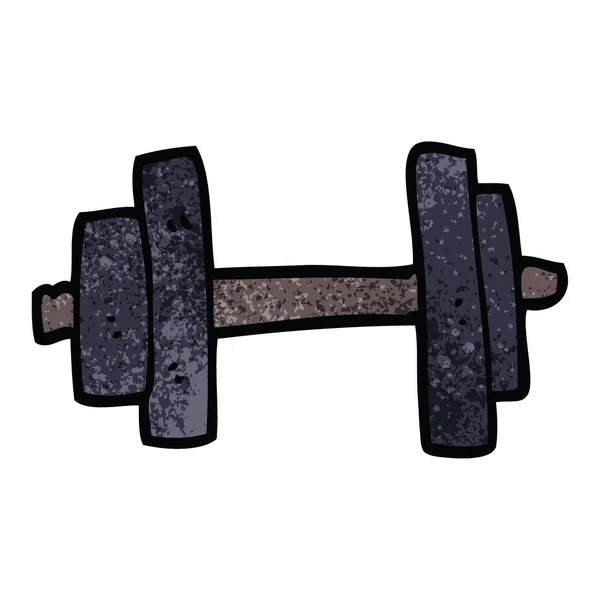 Cartoon Doodle Sportschool Gewichten — Stockvector