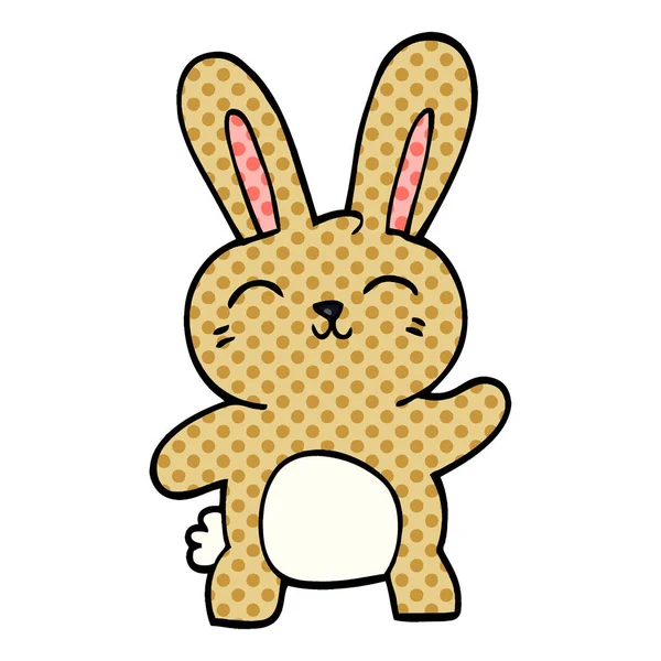 Cartoon Doodle Cute Bunny — Stock Vector