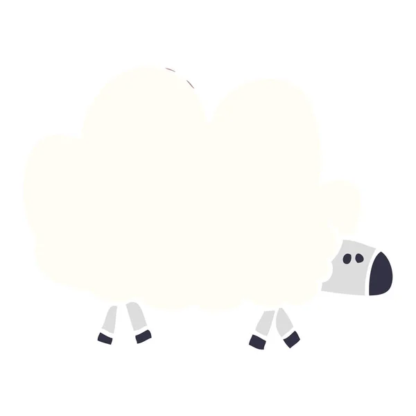 Dessin Animé Gribouillage Mouton — Image vectorielle