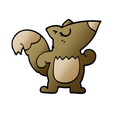 çizgi film doodle emin sincap