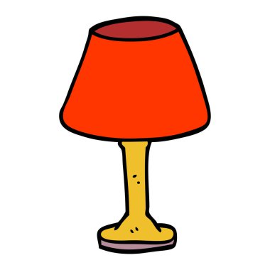 çizgi film doodle dekoratif lamba