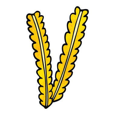 çizgi film buğday ipliklerini doodle