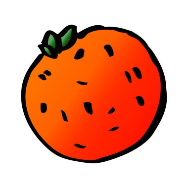 çizgi film doodle organik portakal