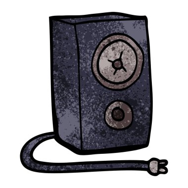 çizgi film doodle bir hoparlör