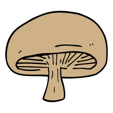 çizgi film doodle kestane mantar