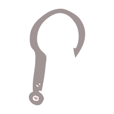 çizgi film doodle olta kancası