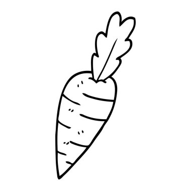 çizim karikatür organik havuç