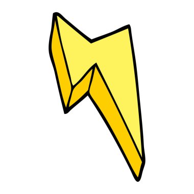 çizgi film doodle dekoratif şimşek