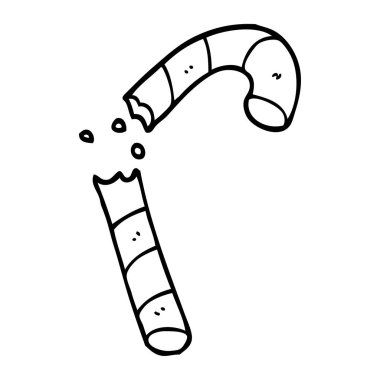 çizim karikatür pembe şeker kamışı