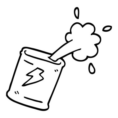 siyah beyaz çizgi film soda olabilir